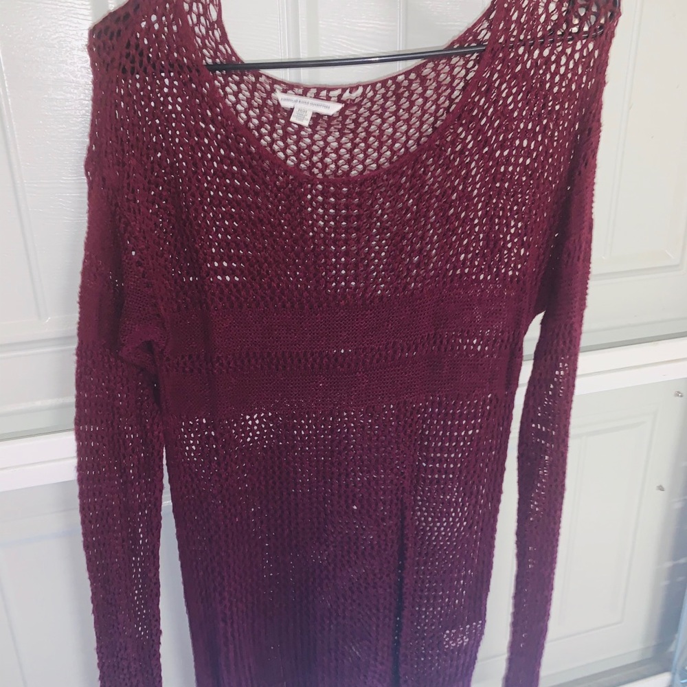 Long sleeve cut out sweater